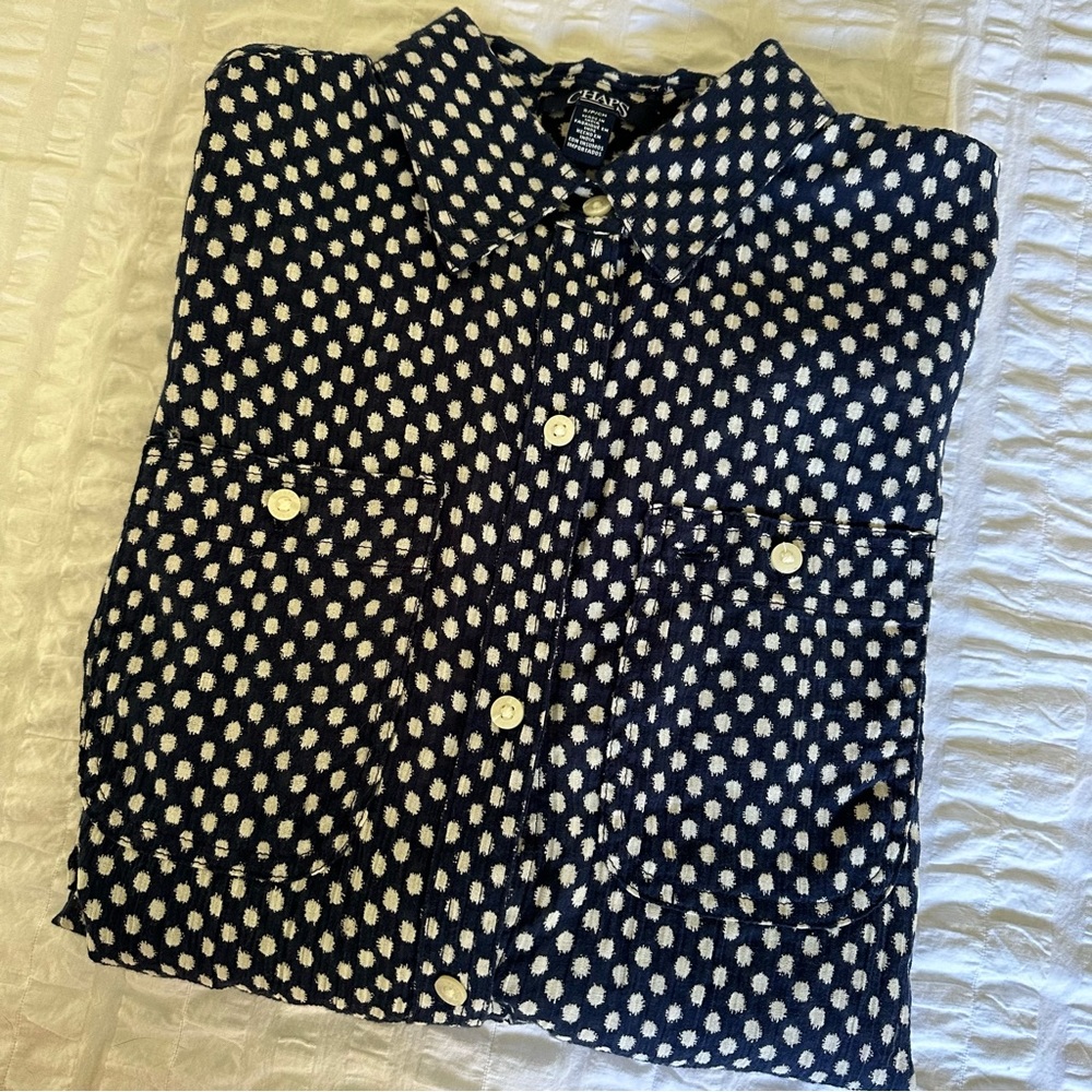 Chaps Ladies Blouse Button Down New w Tags S 6
